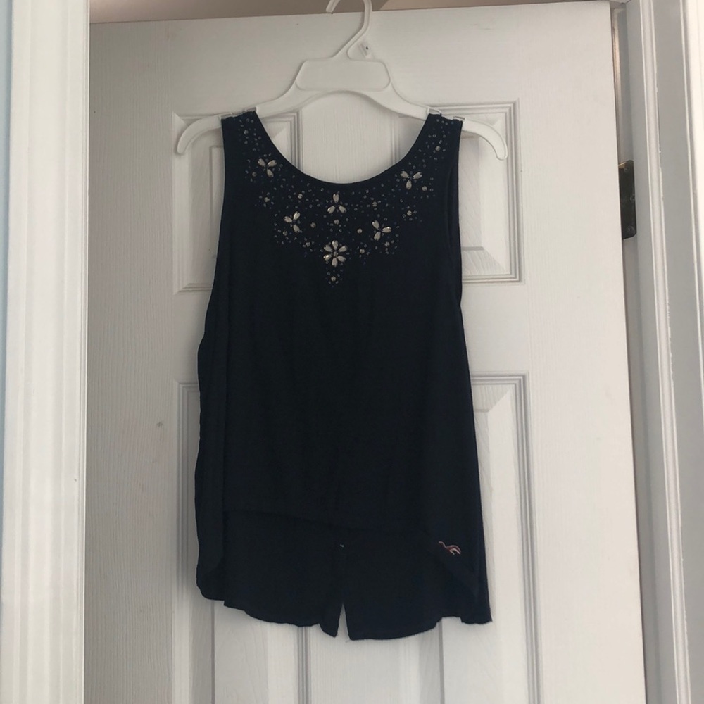 Black tank top